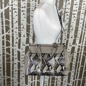 Vince Camuto Carla Grey Multi Snake Satchel